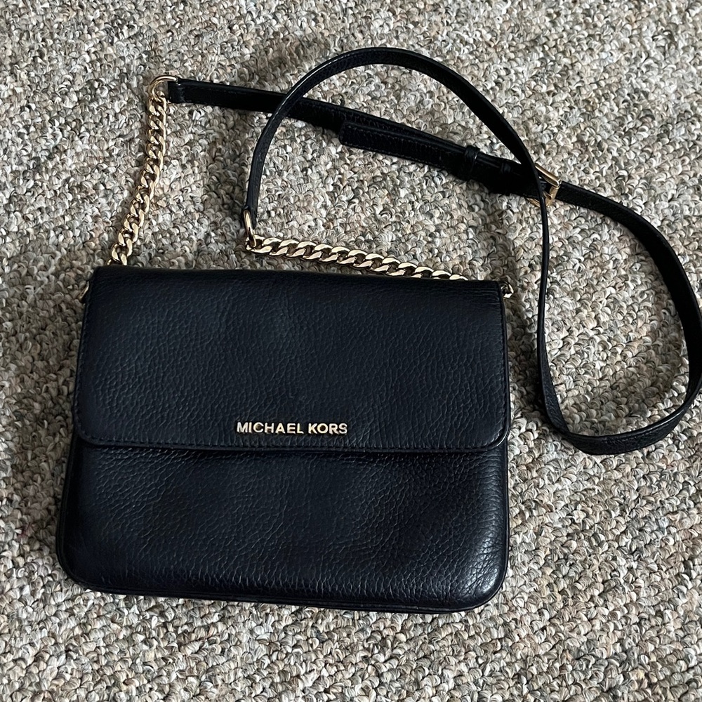 Michael Kors Black Leather Bag